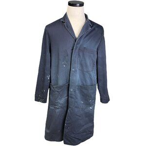 Vintage 70s Sears Roebuck & Co. Mens Small Perma-Prest Work Coat Distressed